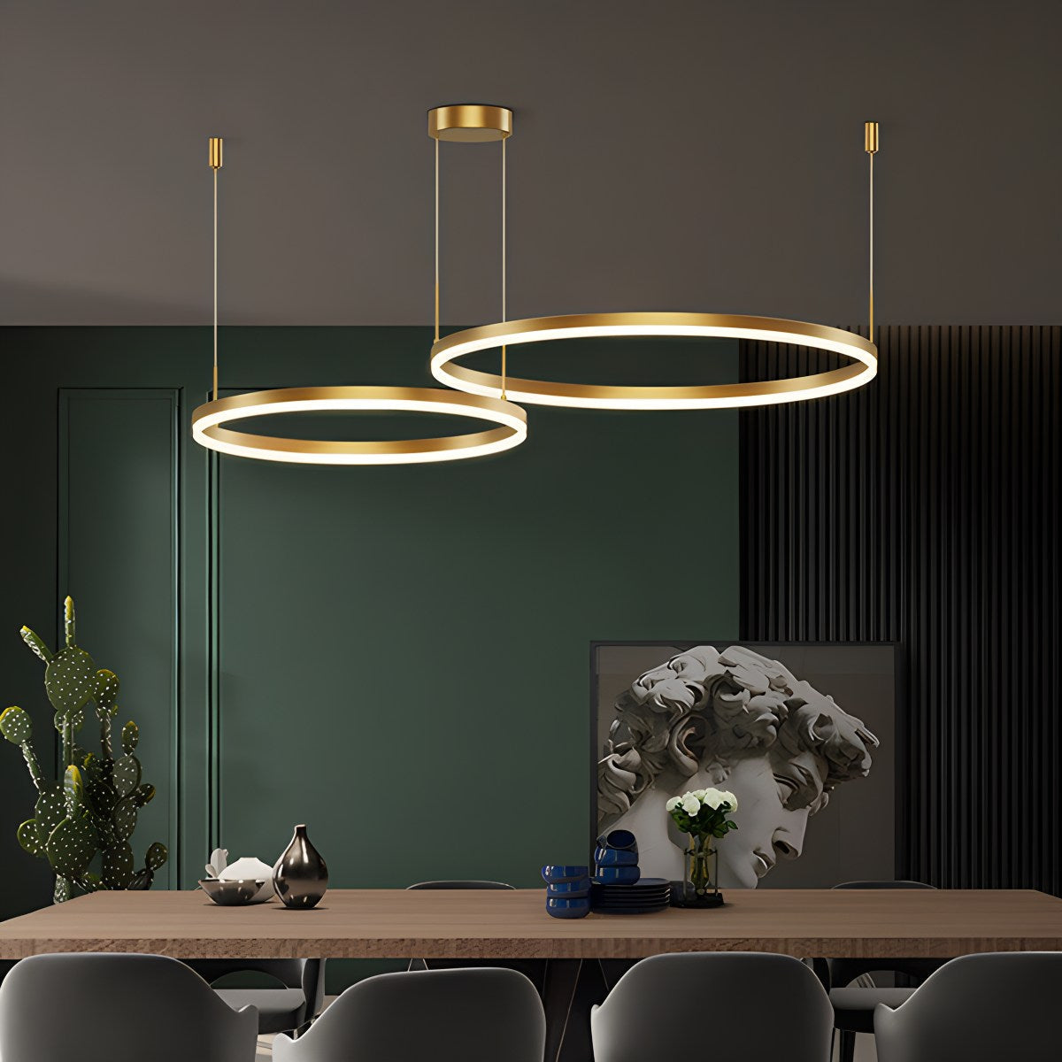 Modern Wireless Ring Chandelier Ceiling Lamp