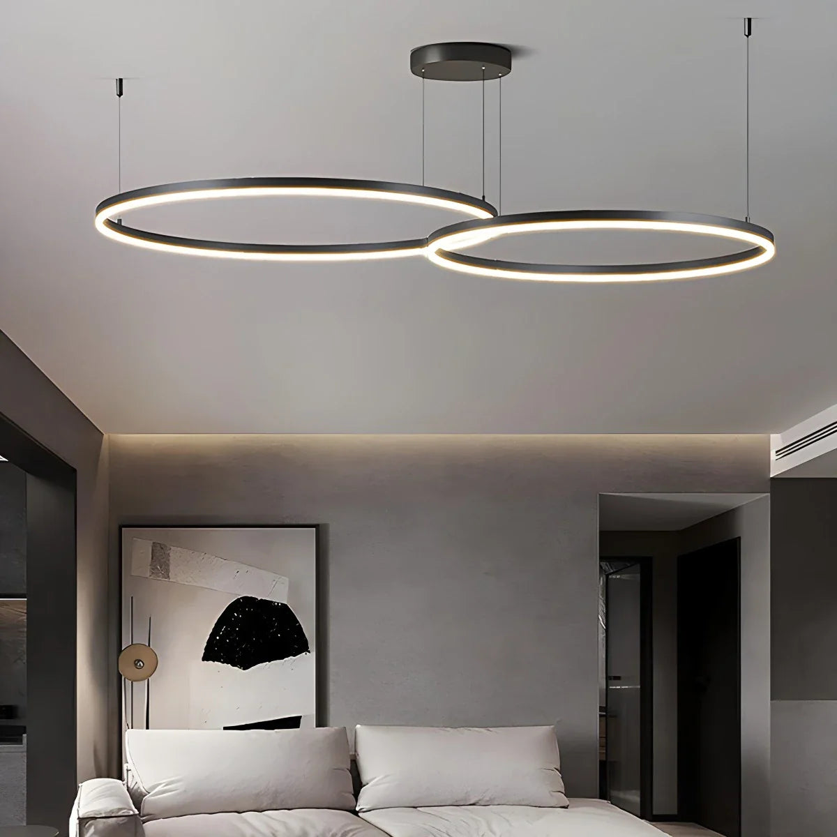Modern Wireless Ring Chandelier Ceiling Lamp