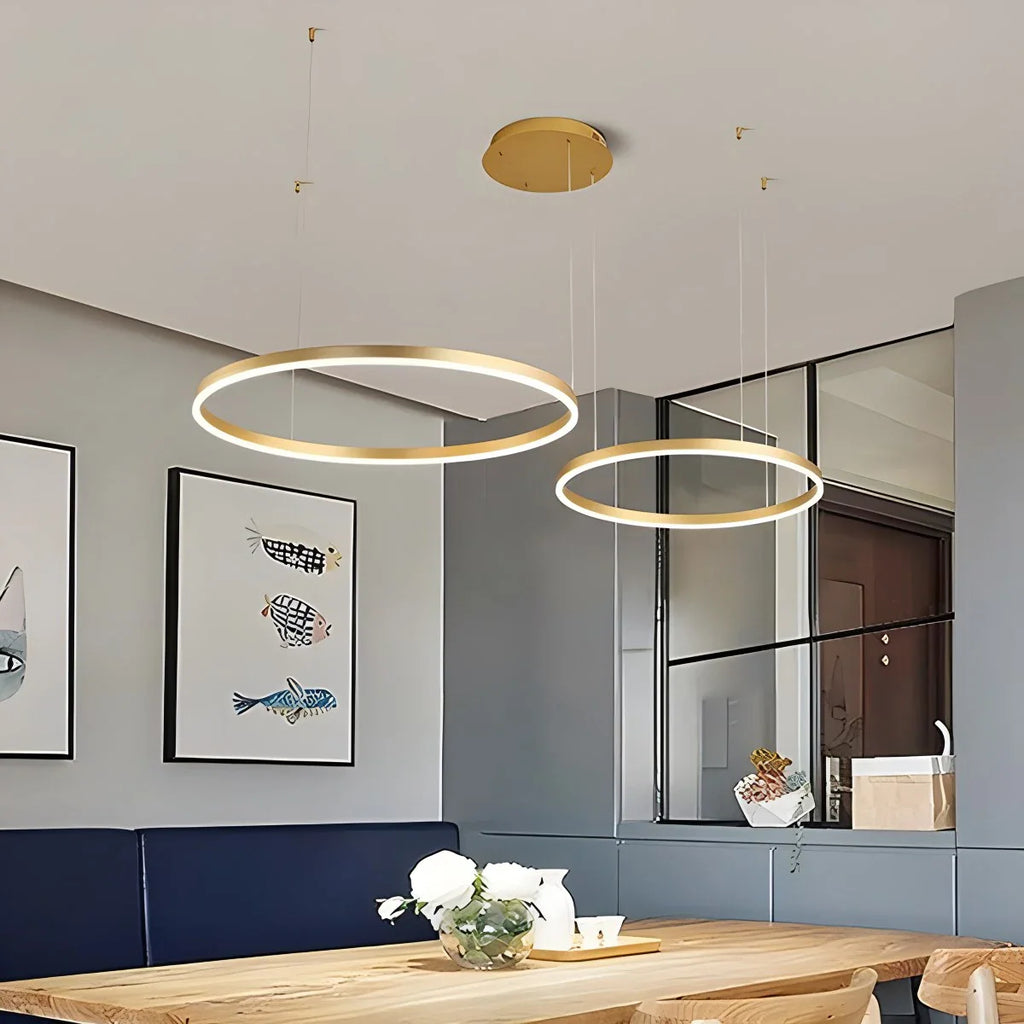 Modern Wireless Ring Chandelier Ceiling Lamp