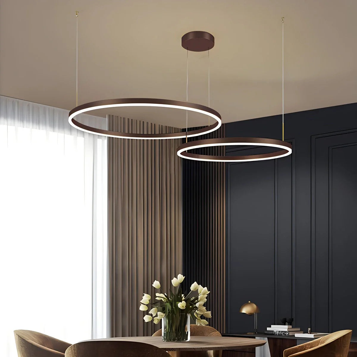 Modern Wireless Ring Chandelier Ceiling Lamp