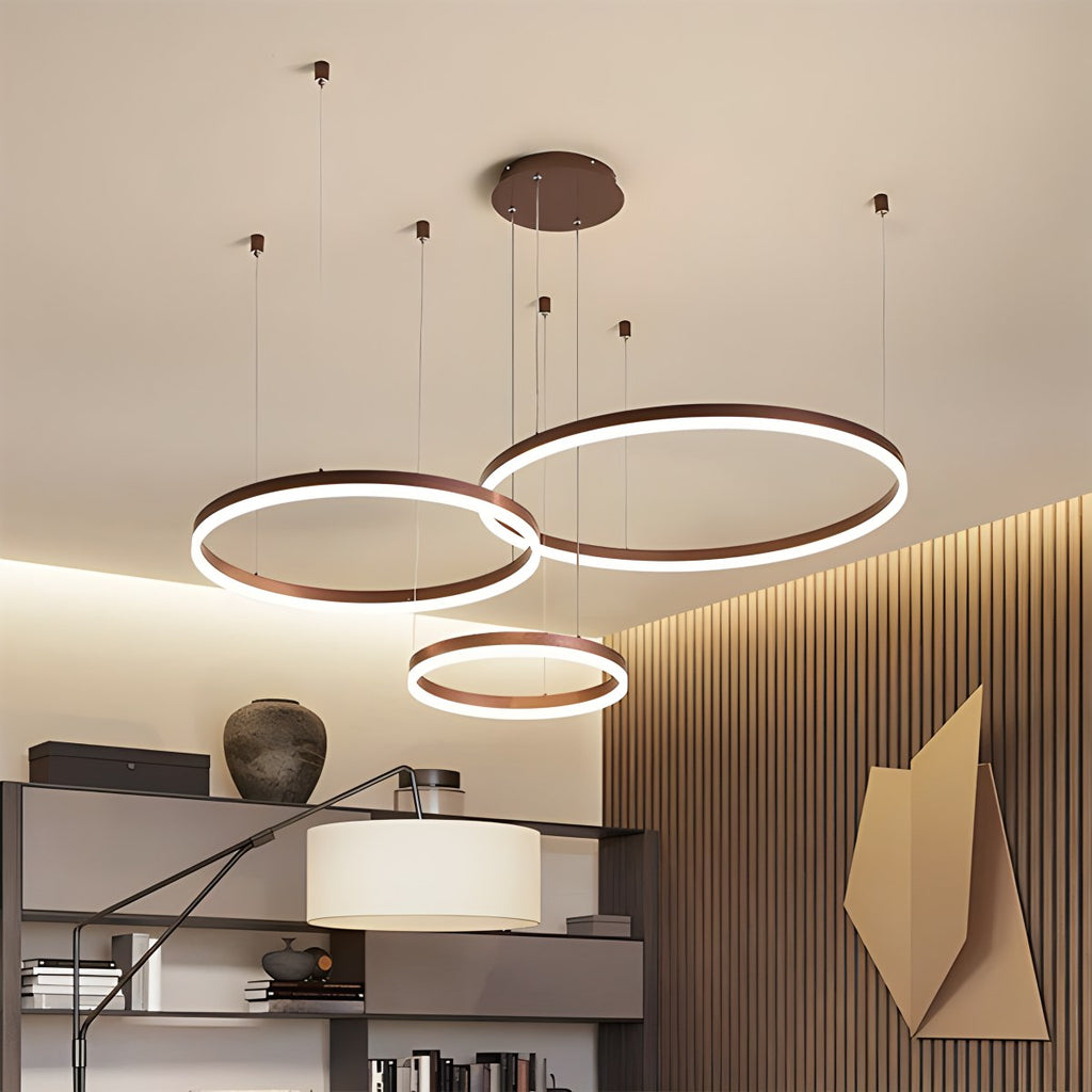 Modern Wireless Ring Chandelier Ceiling Lamp