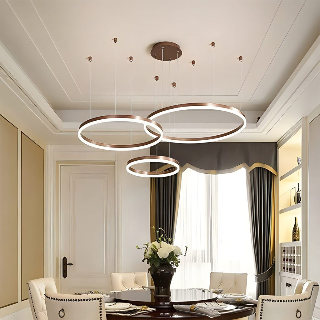 Modern Wireless Ring Chandelier Ceiling Lamp
