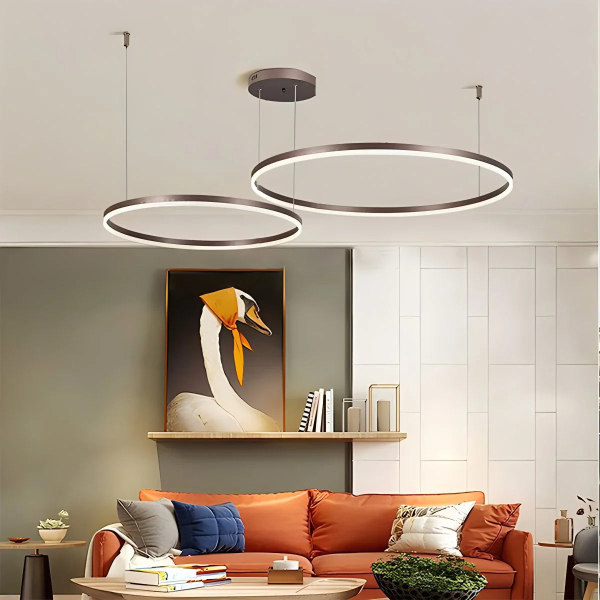 Modern Wireless Ring Chandelier Ceiling Lamp