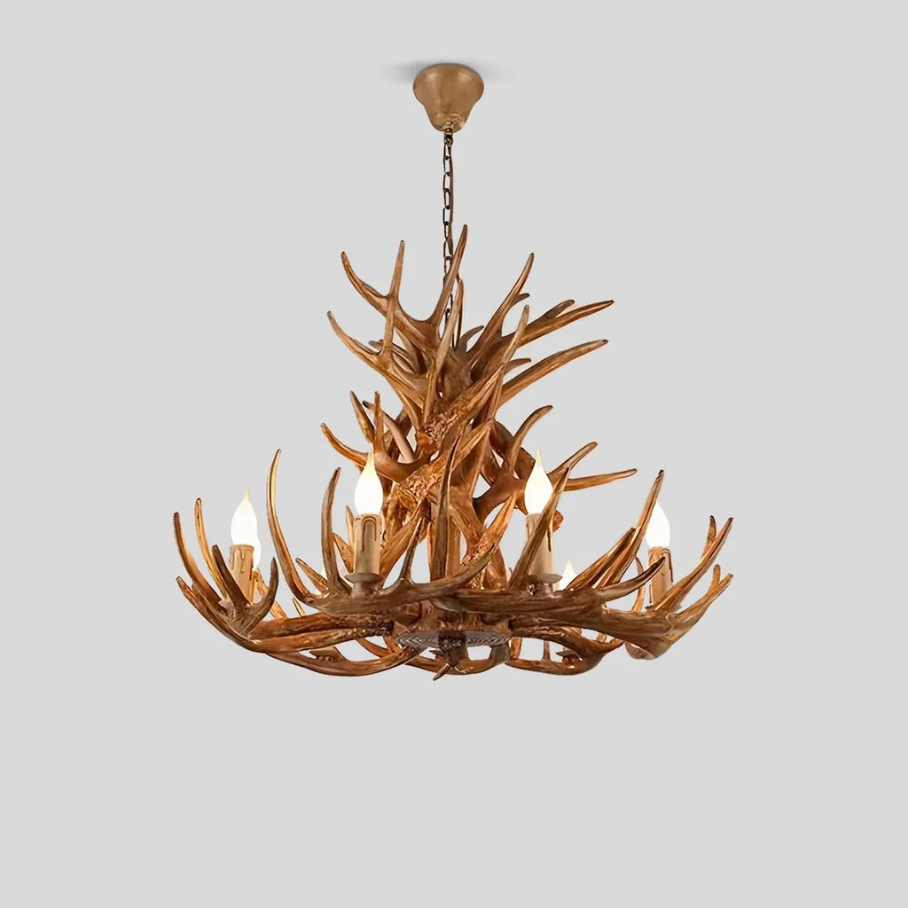 Antler Shape Resin Chandelier for Living Room