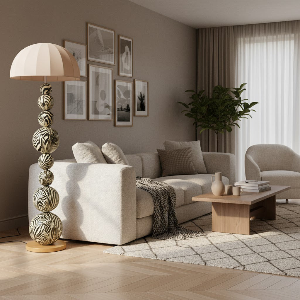 Zebra Floor Lamp