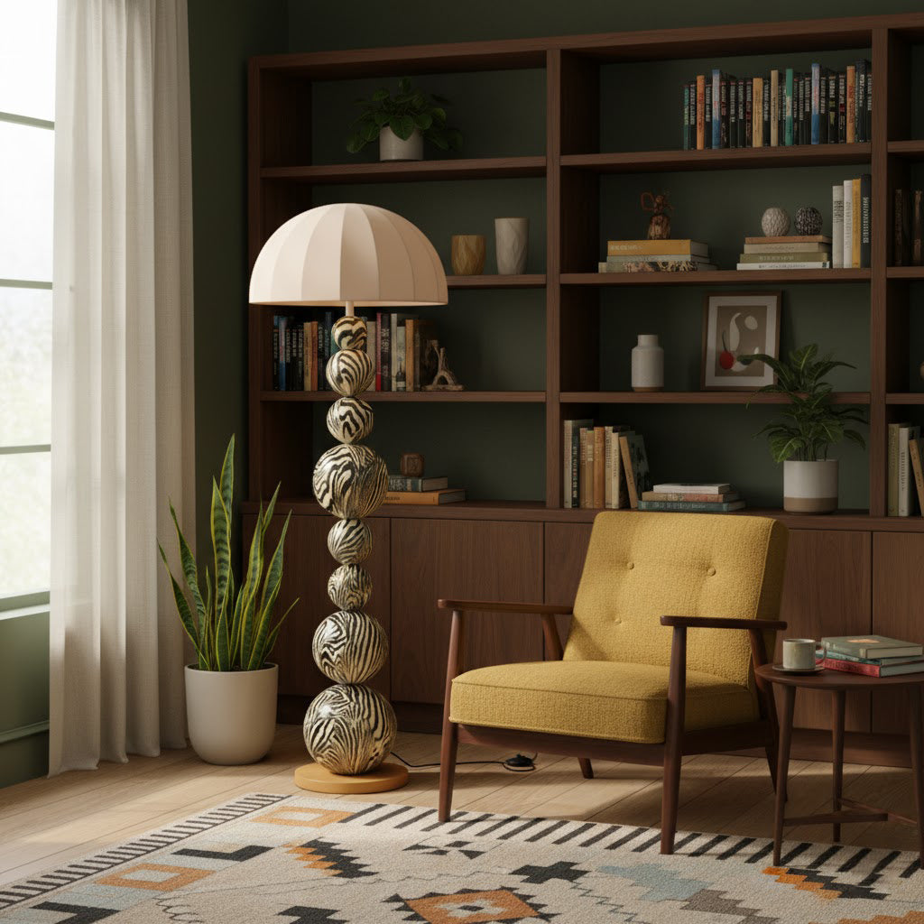 Zebra Floor Lamp