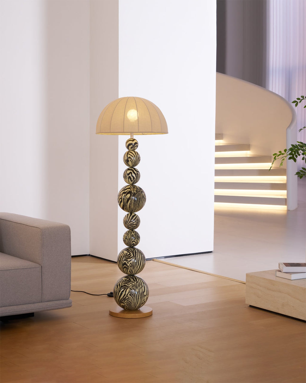 Zebra Floor Lamp