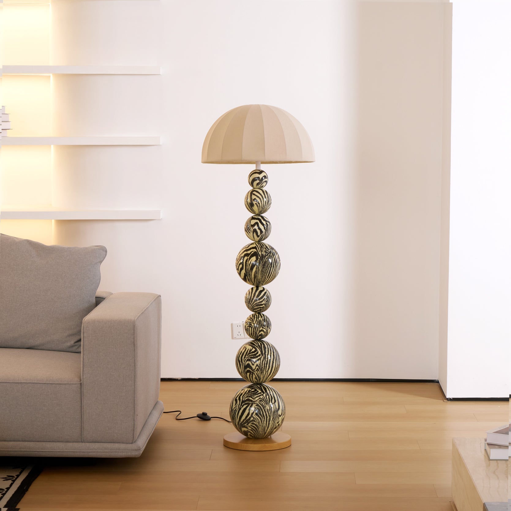 Zebra Floor Lamp