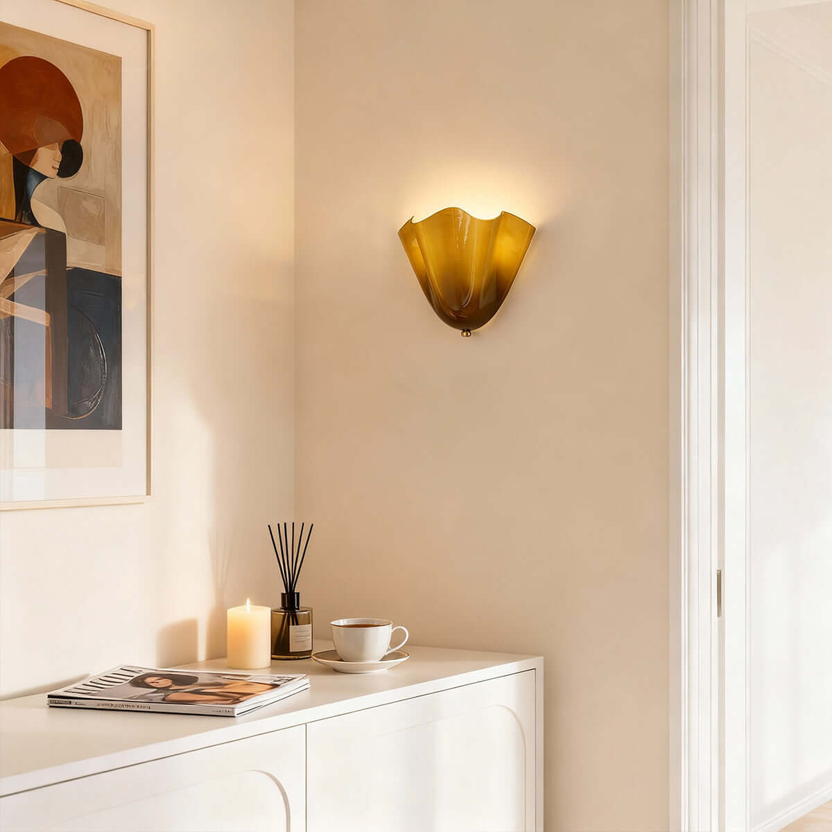 Zerane Ceramic Wall Sconce – Sculptural Indoor Wall Light
