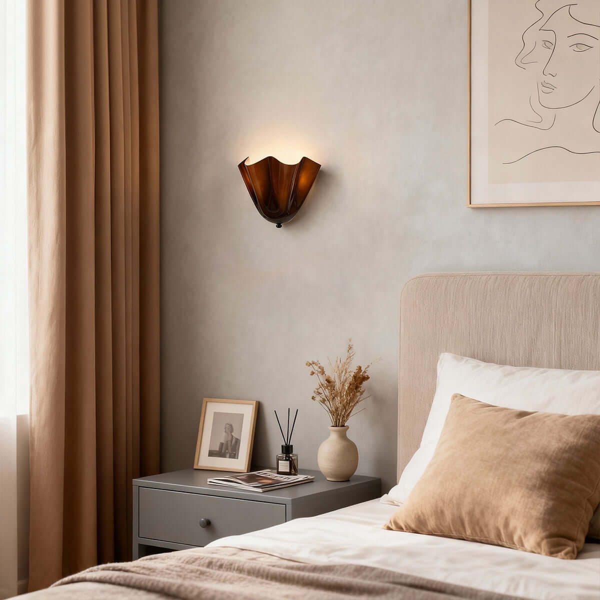 Zerane Ceramic Wall Sconce – Sculptural Indoor Wall Light