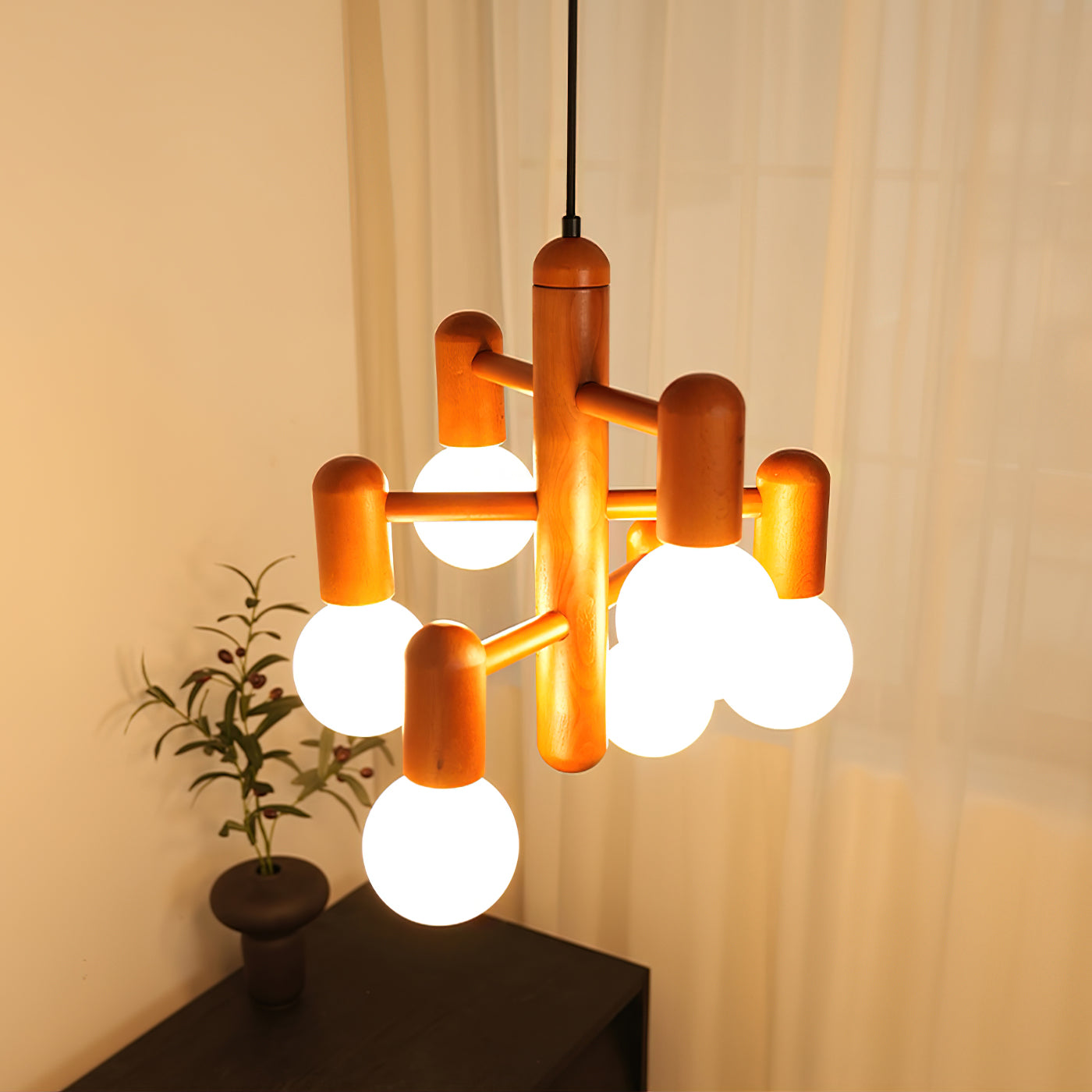 Zicbol Wood Pendant Light