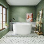 55" Luxury Glossy Soaking Tub