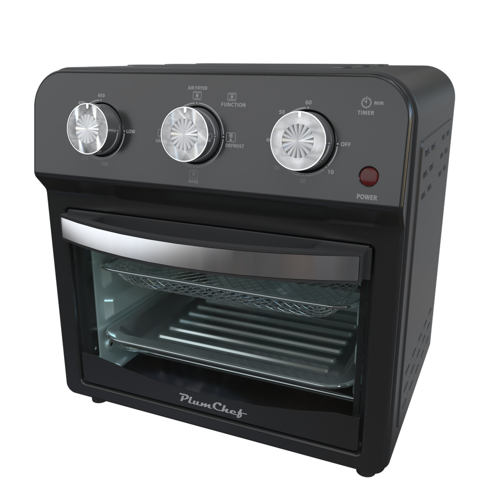 12.5 Quart 1500W Air Fryer Convection Toaster Oven 7-in-1 Stainless Steel Black