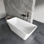 67 inch freestanding solid surface soaking bathtub for bathroom