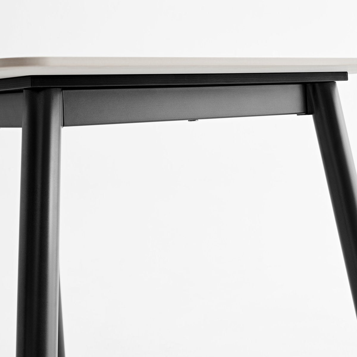 Large Rectangular Table with Strong Metal Base Modern Stone Dining Table