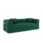 78.8" Modular Sectional Sofa, Convertible Pudding Block Sofa Bed for Living Room