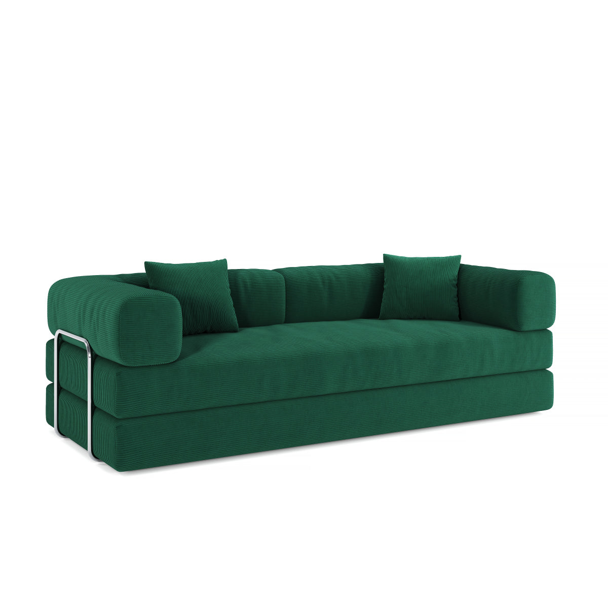 78.8" Modular Sectional Sofa, Convertible Pudding Block Sofa Bed for Living Room