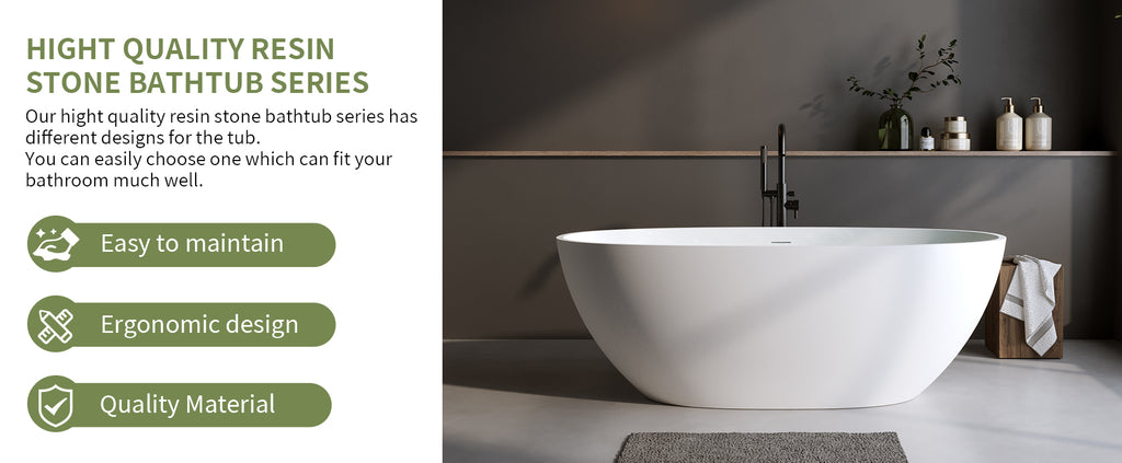 Luxury Freestanding Solid Surface Bathtub