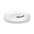 71 inch freestanding solid surface soaking bathtub for bathroom