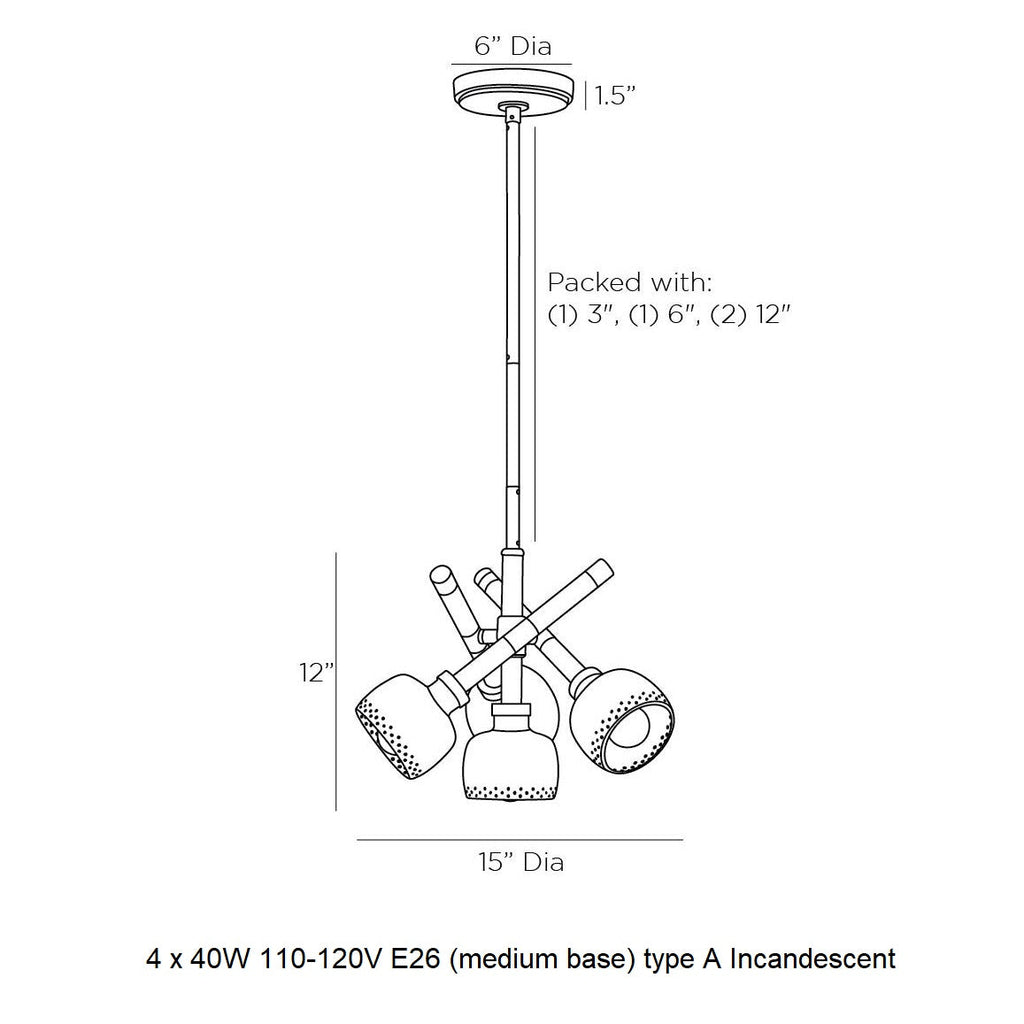 Pavo 4-Light Pendant Light