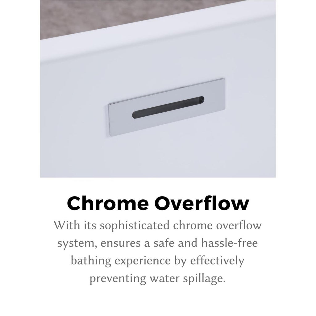 67" Luxury Glossy Freestanding Tub