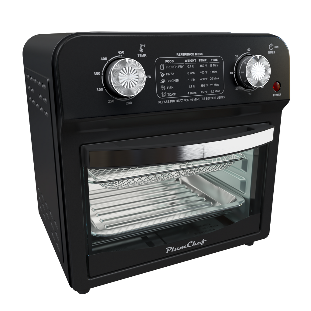 12.5 Quart 7-in-1 1500W Convection Toaster Oven Stainless Steel Black