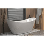 Gloss White Acrylic Freestanding Tub