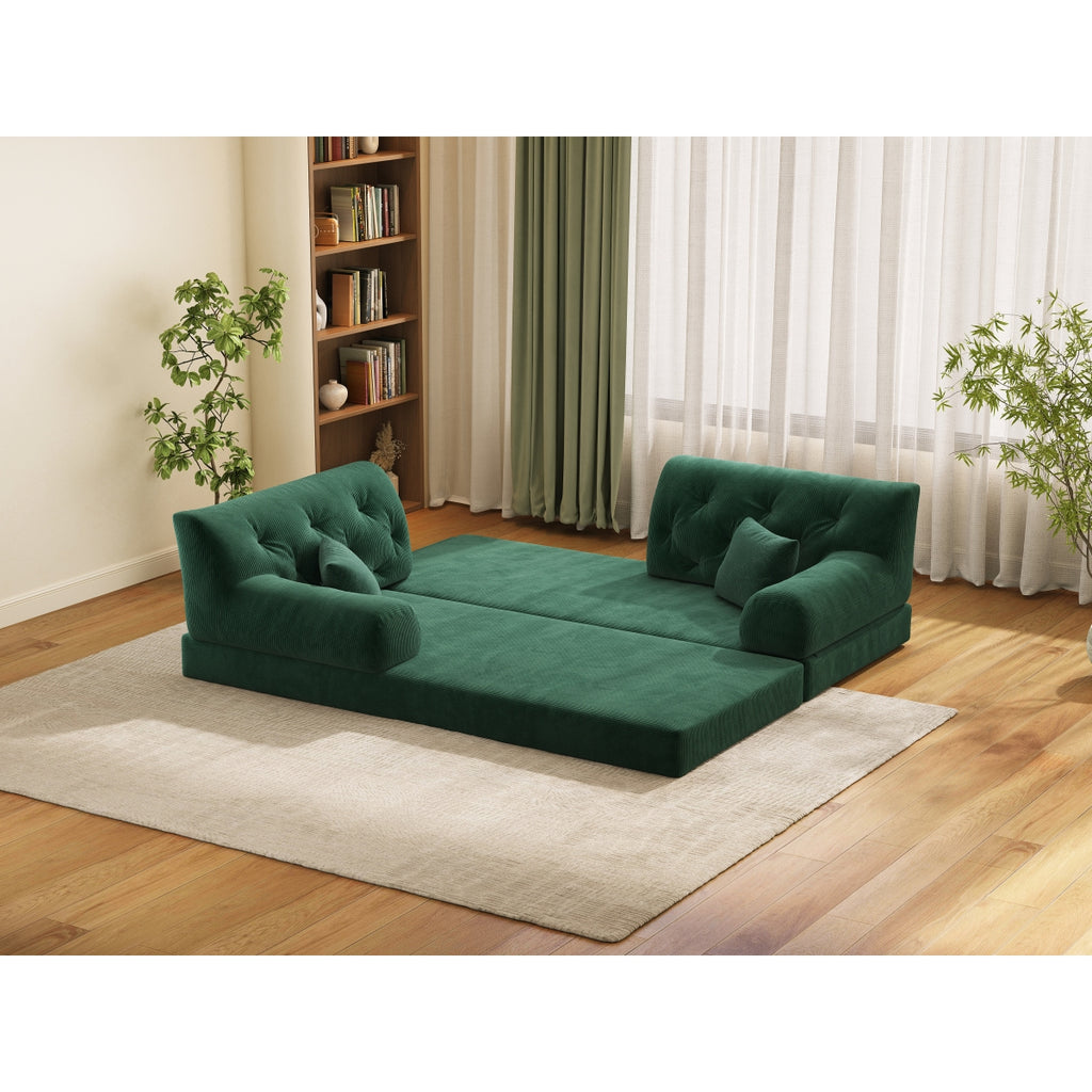 78.8" Modular Sofa Comfortable Floor Sofa Bed for Living Room