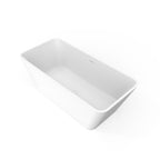 67 inch freestanding solid surface soaking bathtub for bathroom