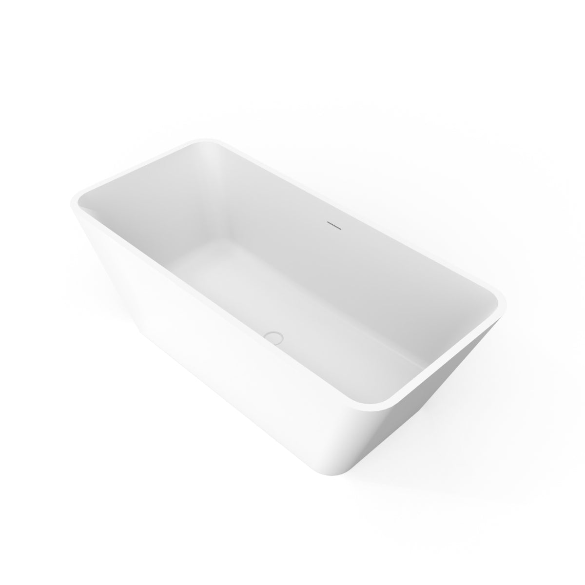67 inch freestanding solid surface soaking bathtub for bathroom