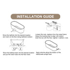 67" Glossy Acrylic Freestanding Tub