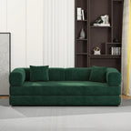 78.8" Modular Sectional Sofa, Convertible Pudding Block Sofa Bed for Living Room