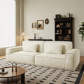 106.3 inch Modern Style Striped Compression sofa for Living Room & Bedroom