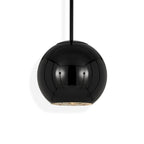 Black / Small: 9.8 in diameter Copper Round Pendant Light - OPEN BOX