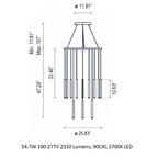 Candle Multi-Light Pendant Light