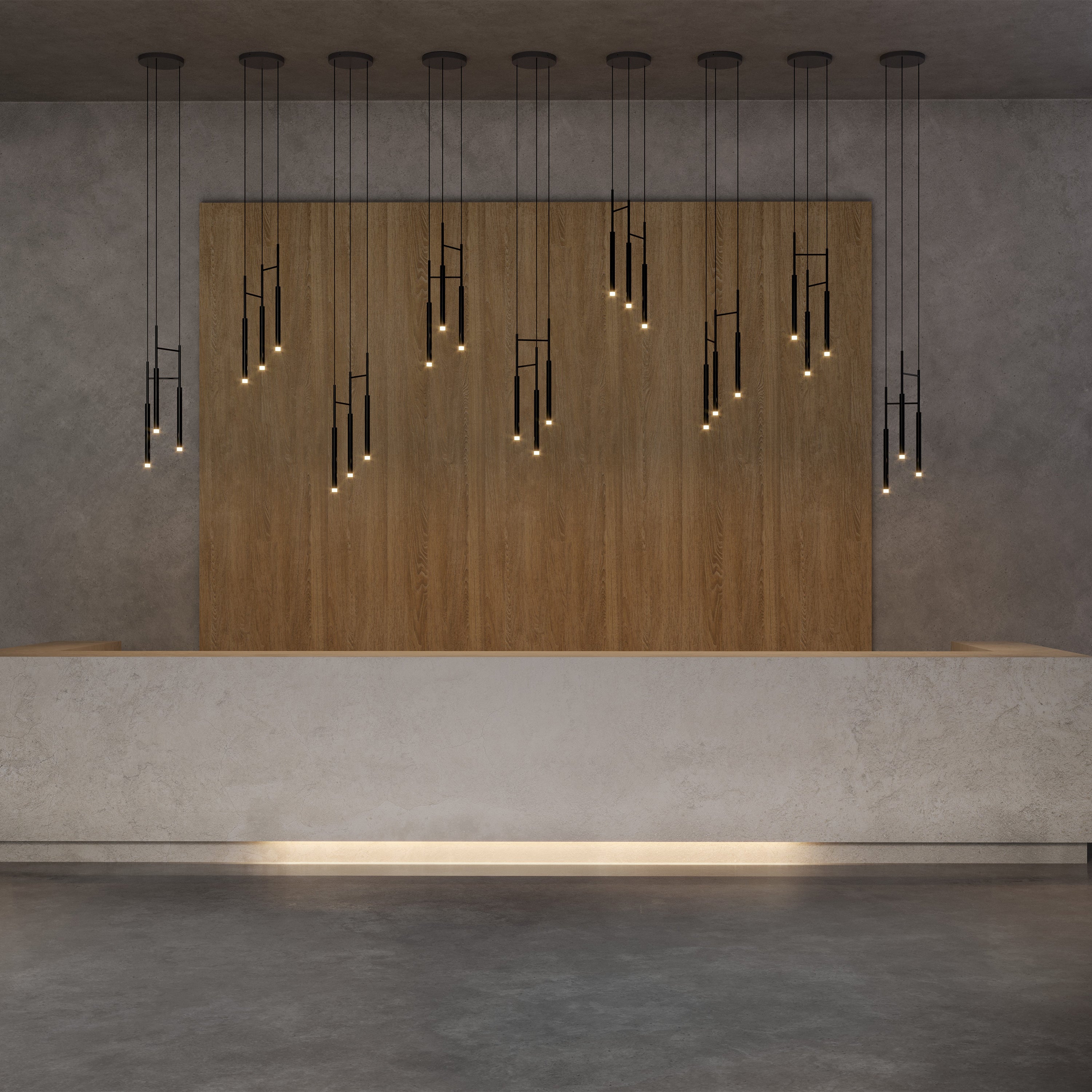 Candle Triple Pendant Light