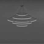 Circular Five Ring Pendant Light