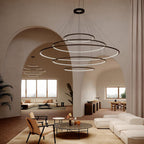 Circular Five Ring Pendant Light
