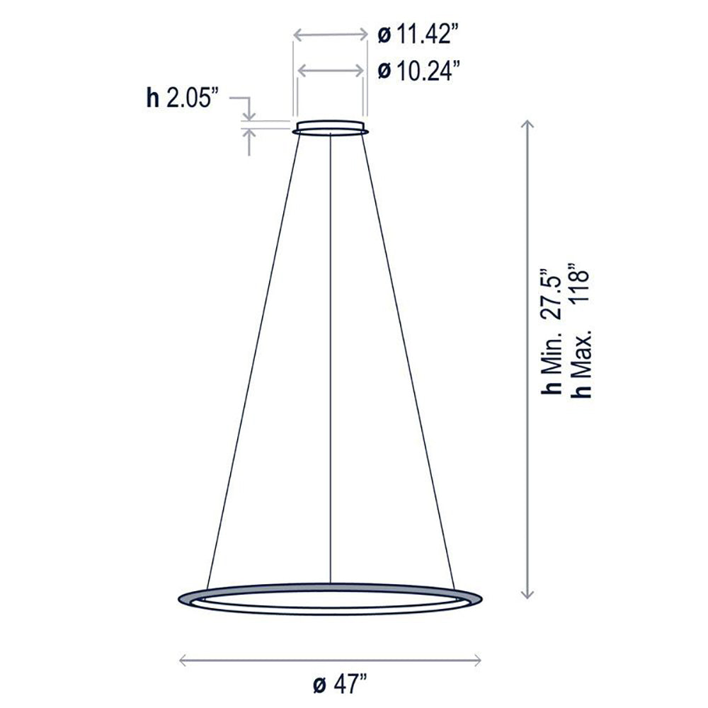 Circular One Ring Pendant Light