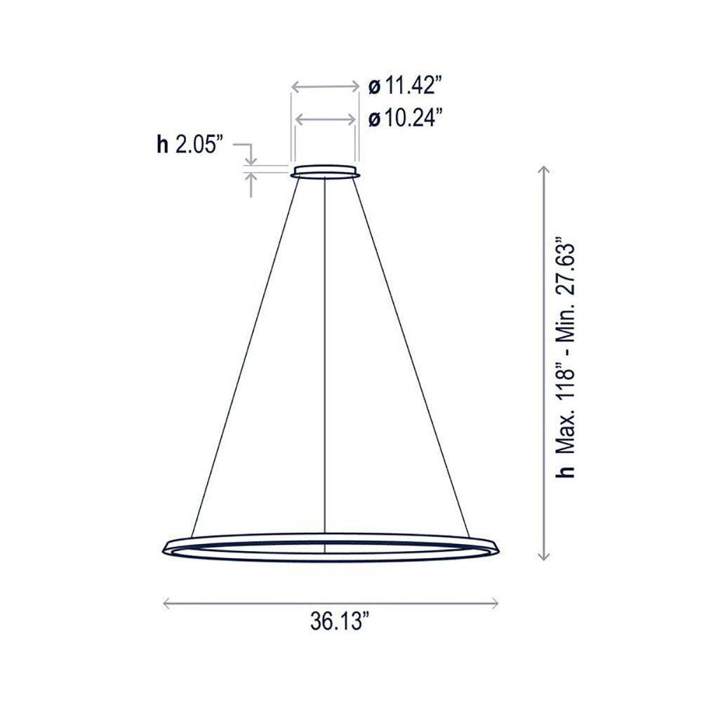 Circular One Ring Pendant Light