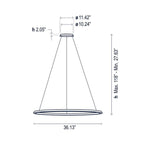 Circular One Ring Pendant Light