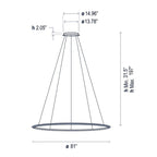 Circular One Ring Pendant Light