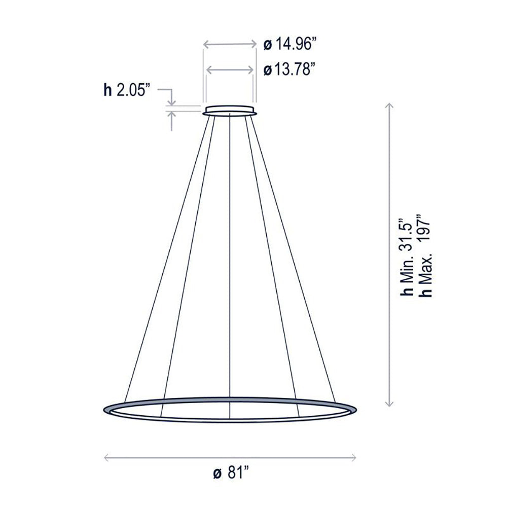 Circular One Ring Pendant Light