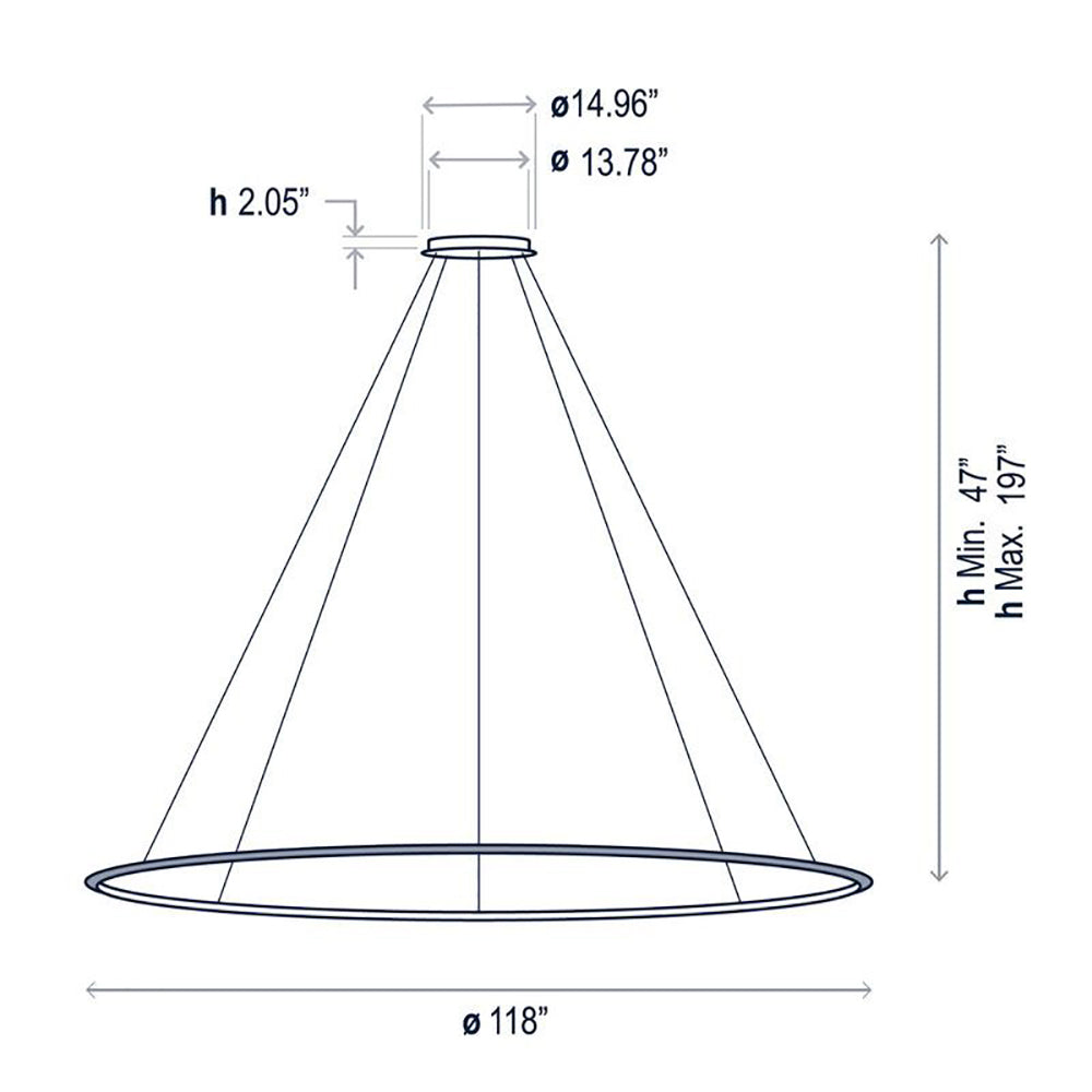 Circular One Ring Pendant Light