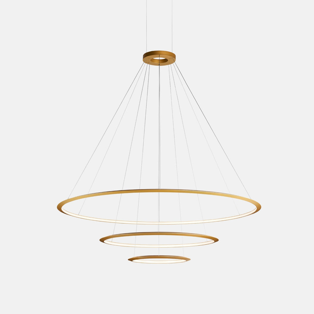 Circular Three Ring Pendant Light