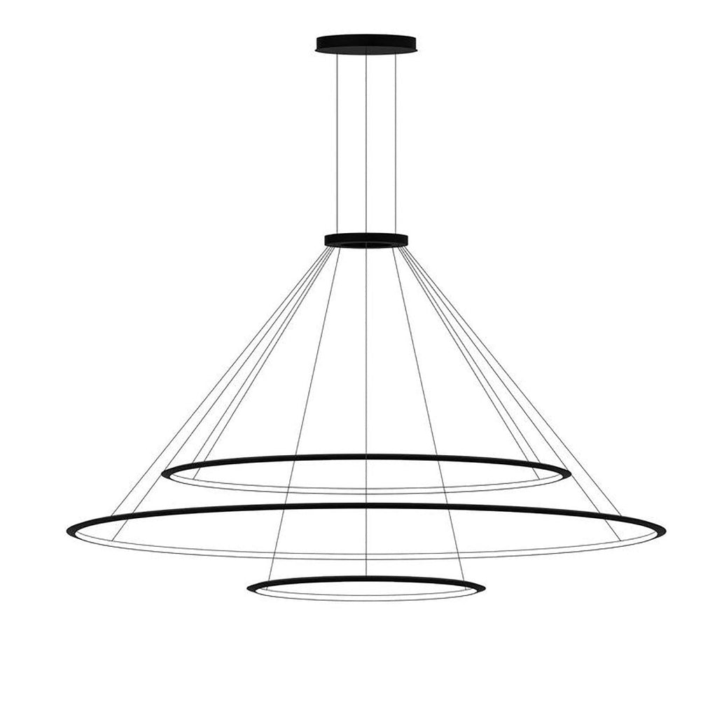Circular Three Ring Pendant Light