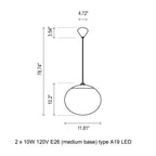 Elipse Outdoor Pendant Light