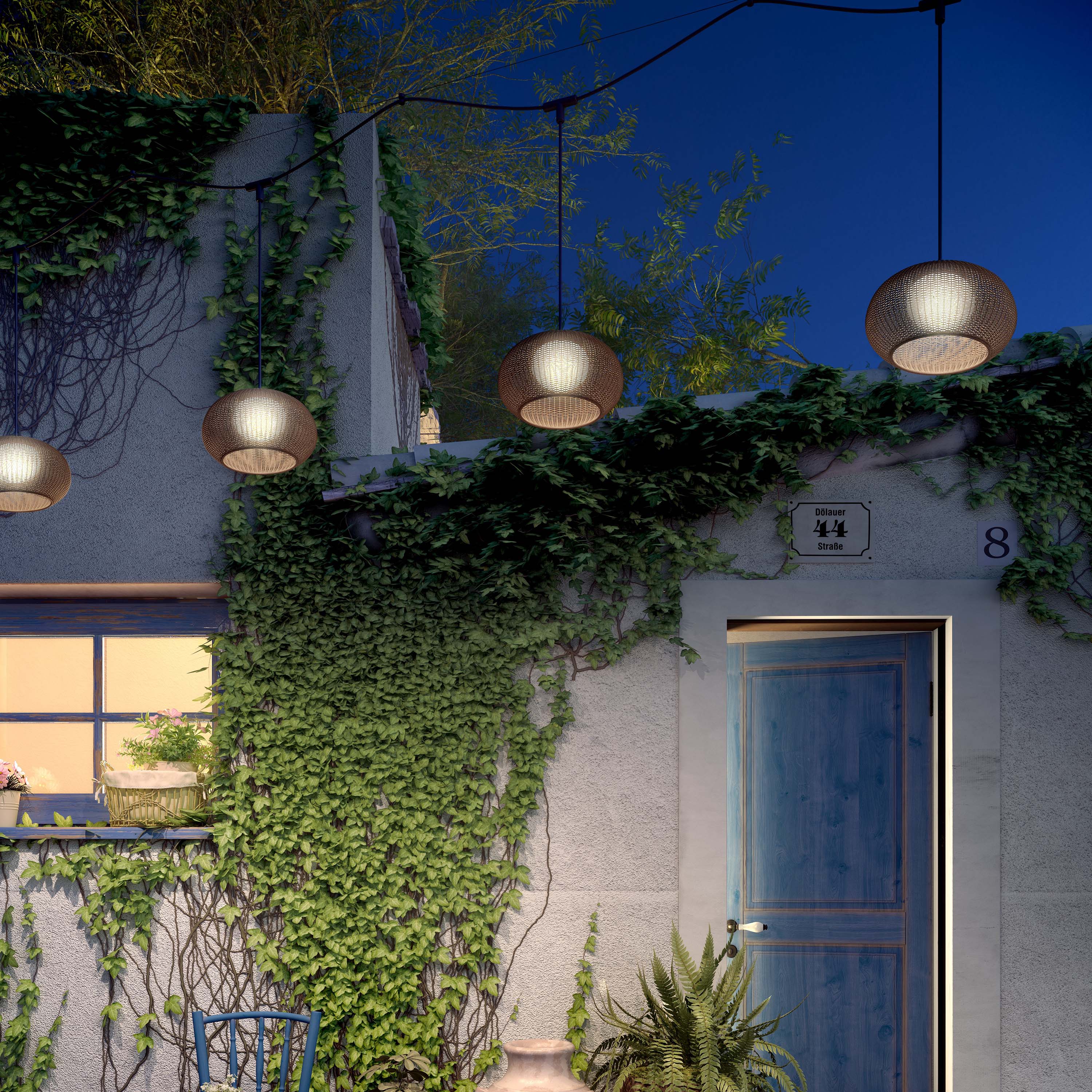 Garota Catenary Outdoor LED Pendant Light