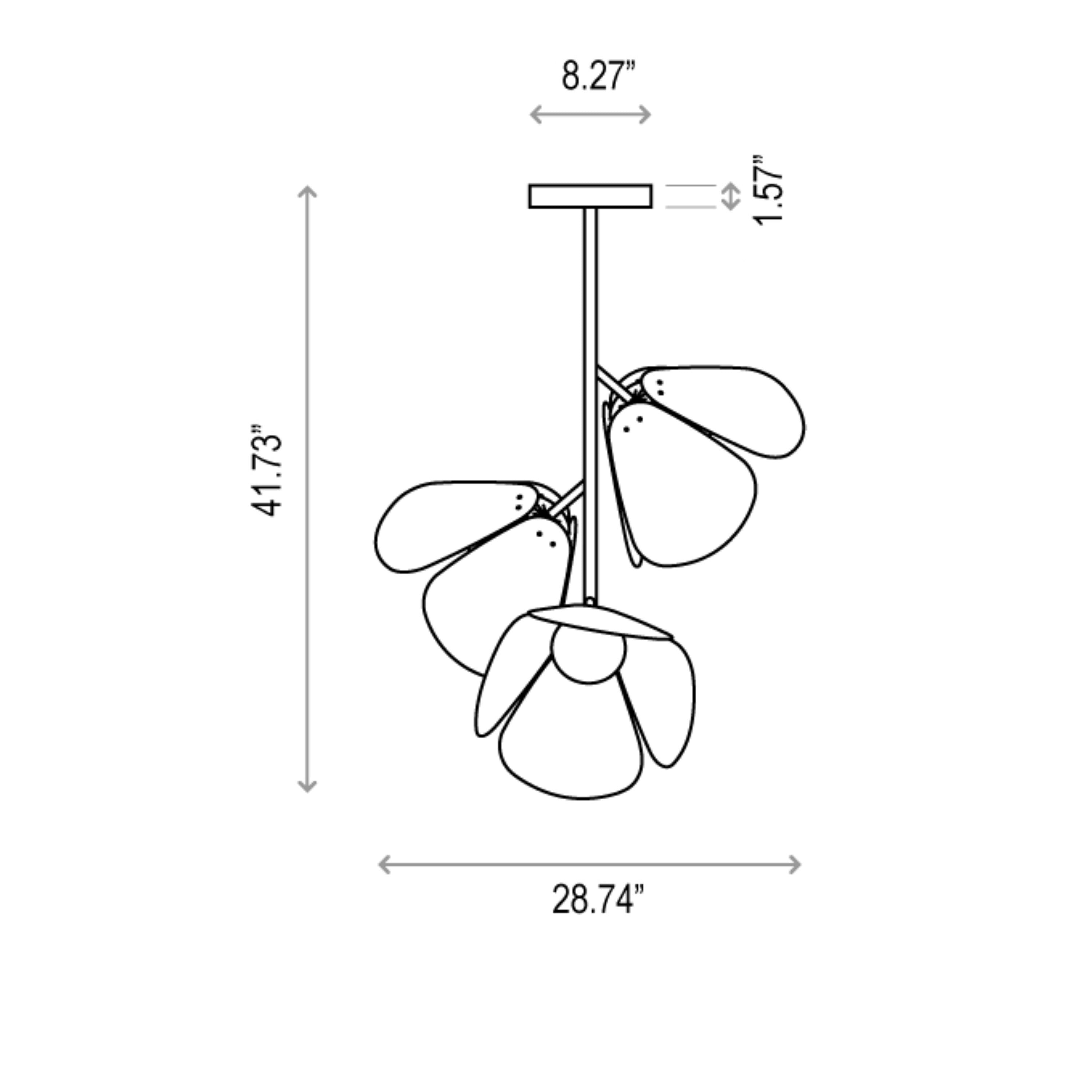 Mod LED Semi Flush Mount