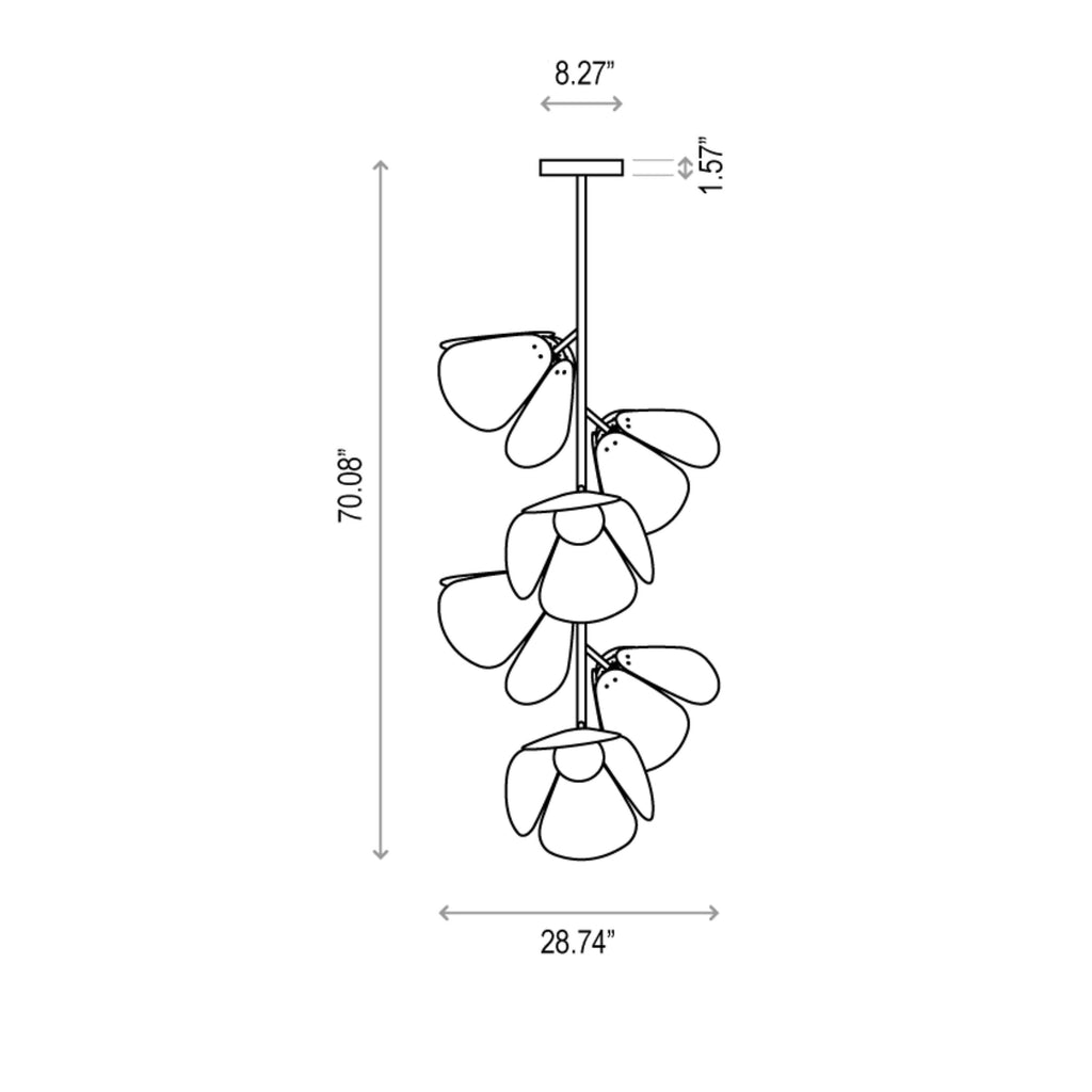 Mod LED Semi Flush Mount
